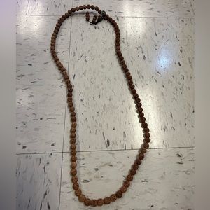 Real authentic wood beaded necklace